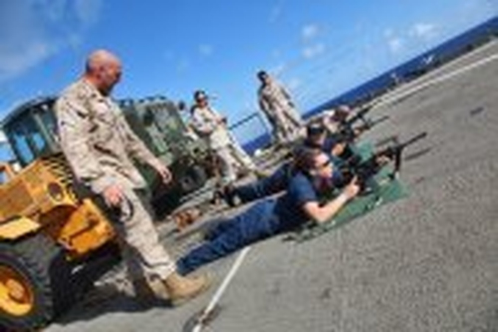 DVIDS - News - Marines sight in onboard USS Rushmore