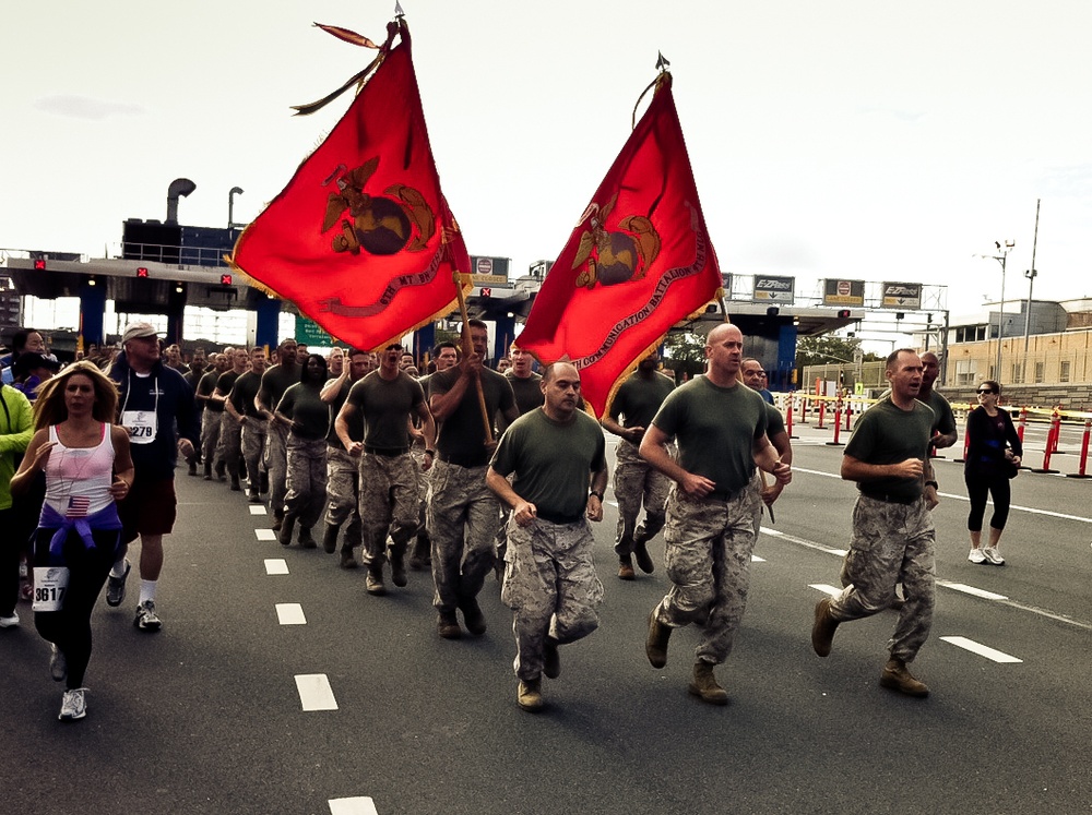 Marines, soldiers, wounded warriors, run in New York City Tunnel to Towers Run, Sept. 30
