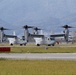 MV-22 Osprey fly to Marine Corps Air Station Futenma