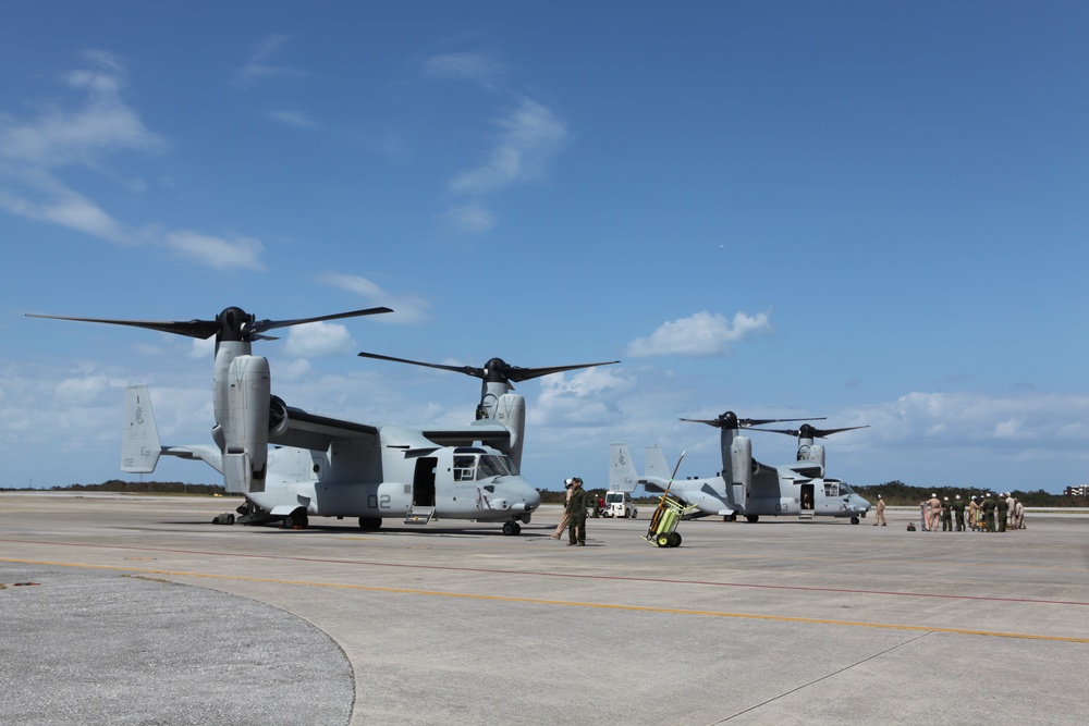 MV-22B Ospreys arrive on Okinawa
