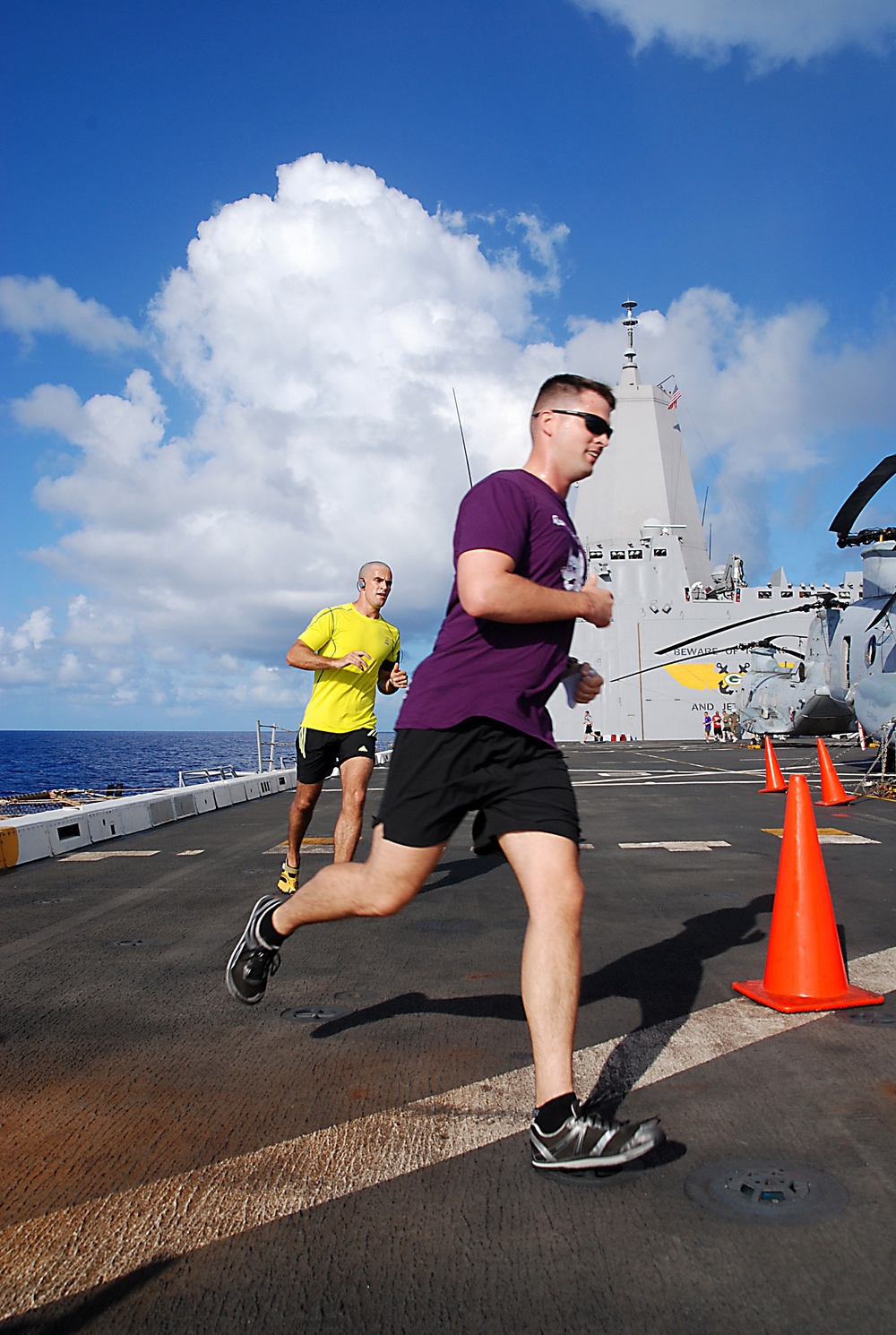 'Purple Foxes' hold Landaker 5k Run on USS Green Bay