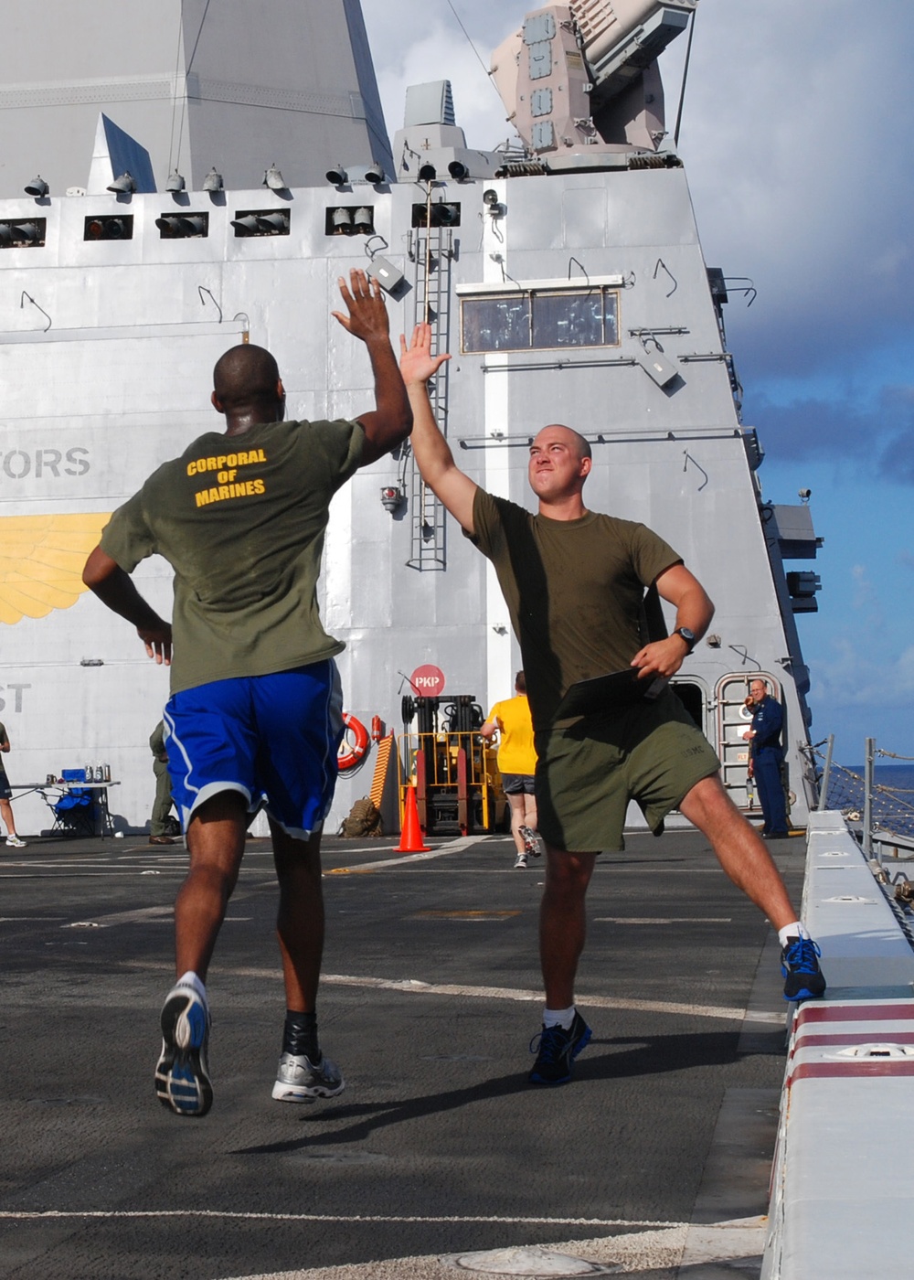 DVIDS Images 'Purple Foxes' hold Landaker 5k Run on USS Green Bay