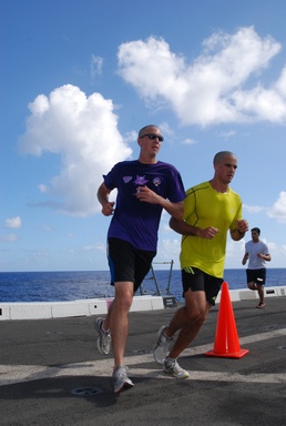 'Purple Foxes' hold Landaker 5k Run on USS Green Bay
