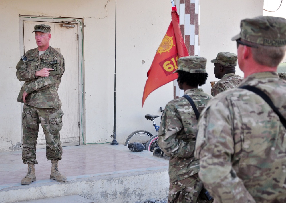 49th JMCB hold patch ceremony in Afghanistan