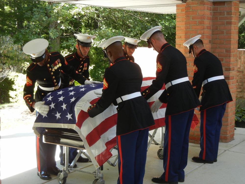 Ceremonial Platoon honors sacrifices of Marines, families