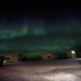 Aurora borealis lights up the night sky