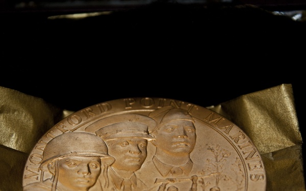 African-American Marines receive nation's highest civilian honor