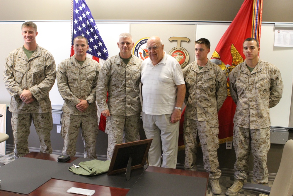 Iwo Jima veteran honored by 2nd Bn., 5th Marines, tours Camp Pendleton