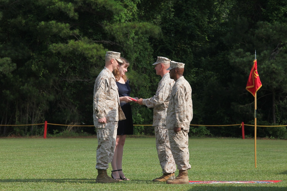 Headquarters and Service Company change of commandC