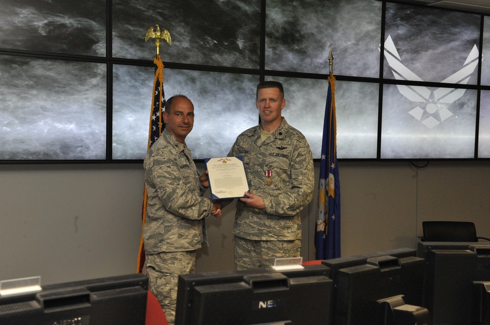 Lt. Col. Bradley Frazier's medal ceremony