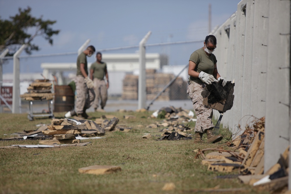 Cleanup continues after Typhoon Jelawat slams Okinawa