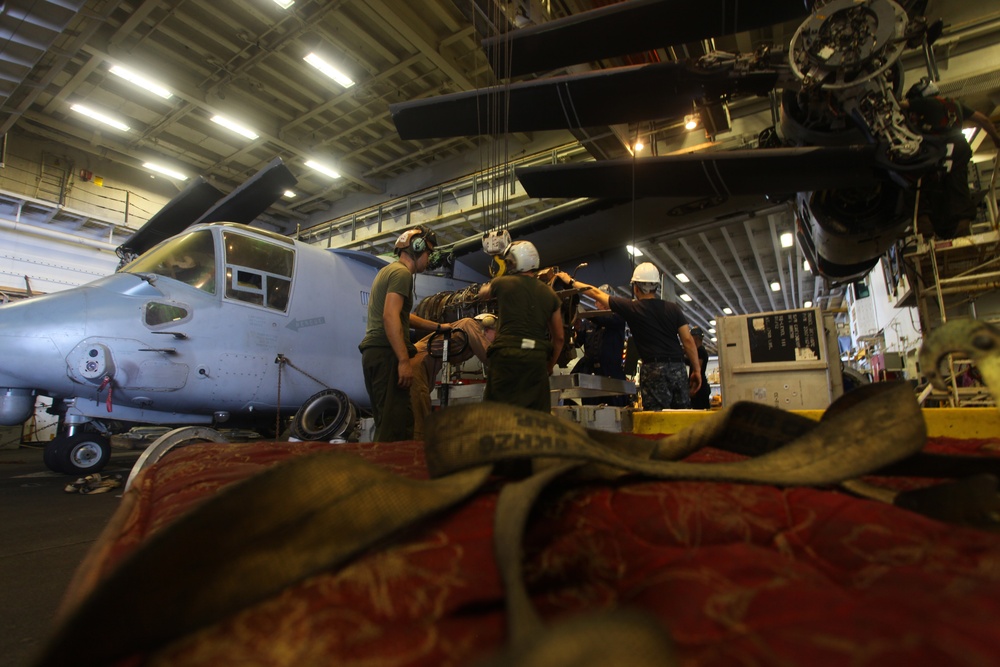 Photo Essay: Aircraft maintenance aboard amphibious shipping keeps U.S. Marines mission ready