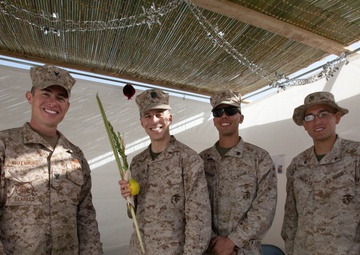 Sukkot Holiday on Camp Leatherneck Brings Joy to Jewish Service Members