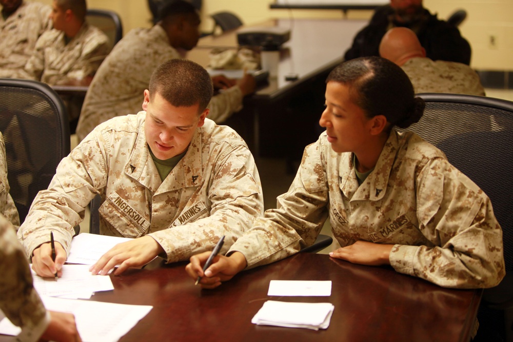 Marines learn humanitarian assistance, evacuation processes for deployment