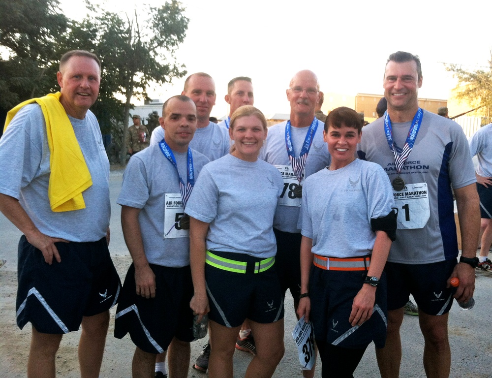 Deployed 188th airmen compete in Air Force Marathon at Bagram
