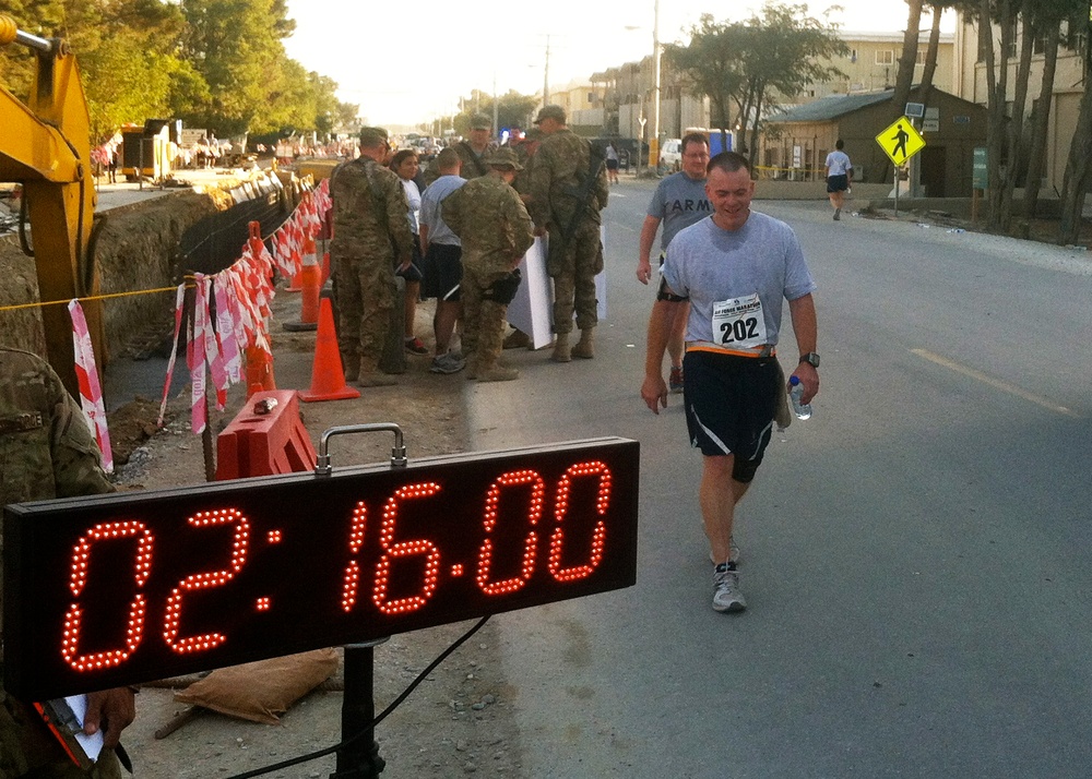 Deployed 188th airmen compete in Air Force Marathon at Bagram