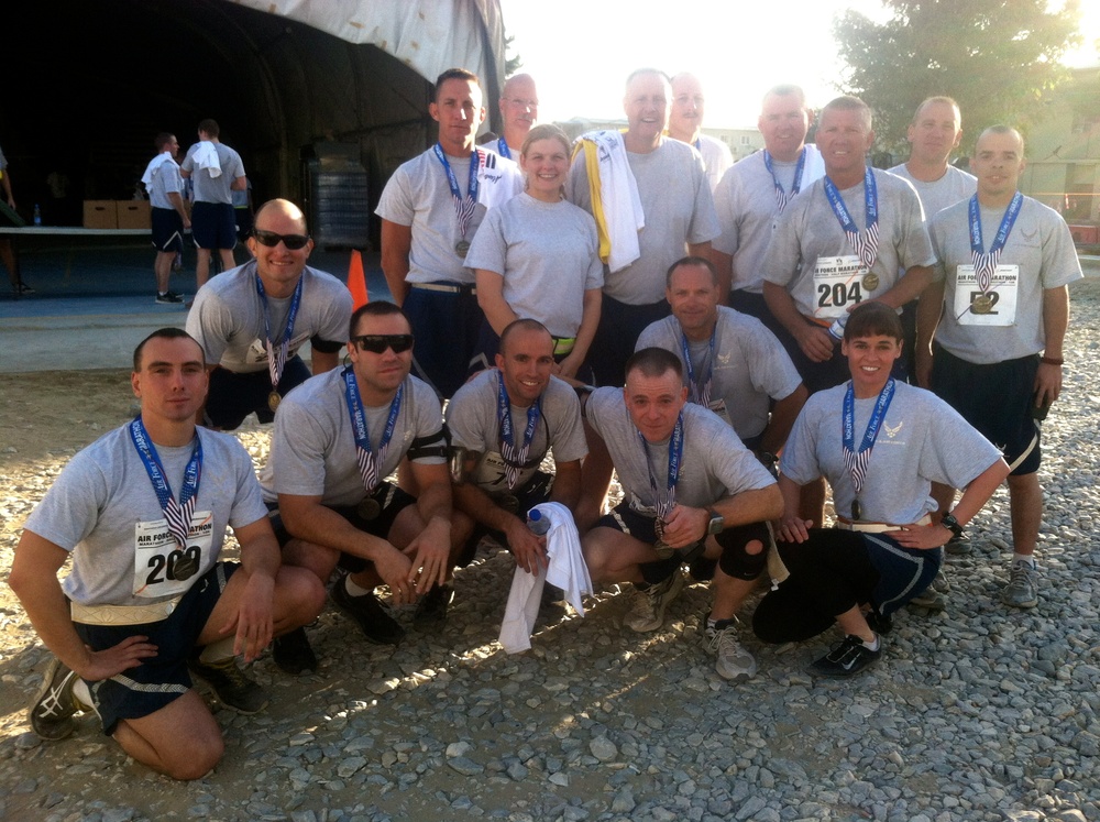 Deployed 188th airmen compete in Air Force Marathon at Bagram