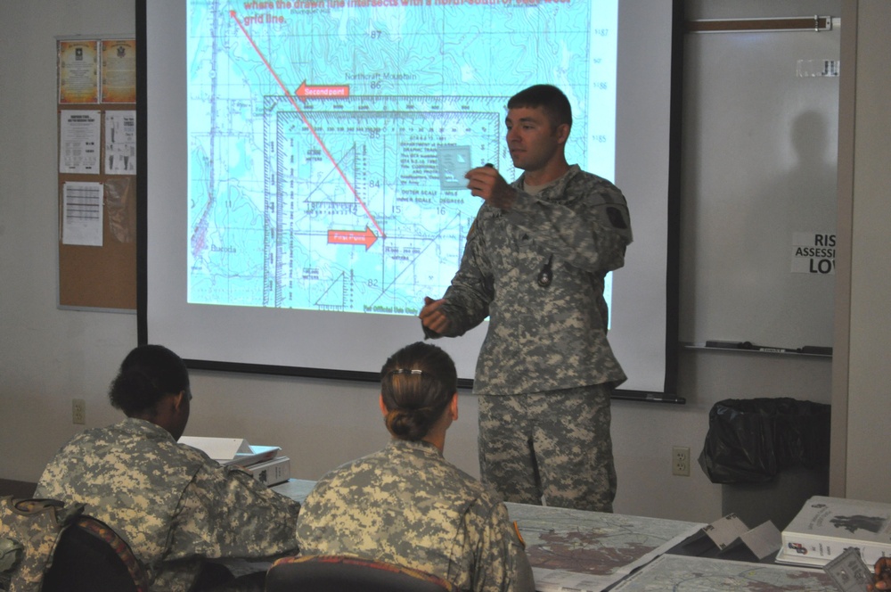 Junior soldiers learn land navigation