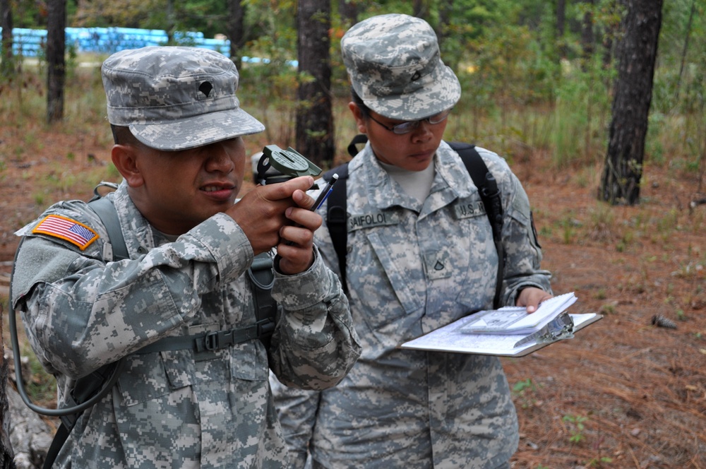 Junior soldiers learn land navigation