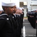 Sailors ready for uniform inspection