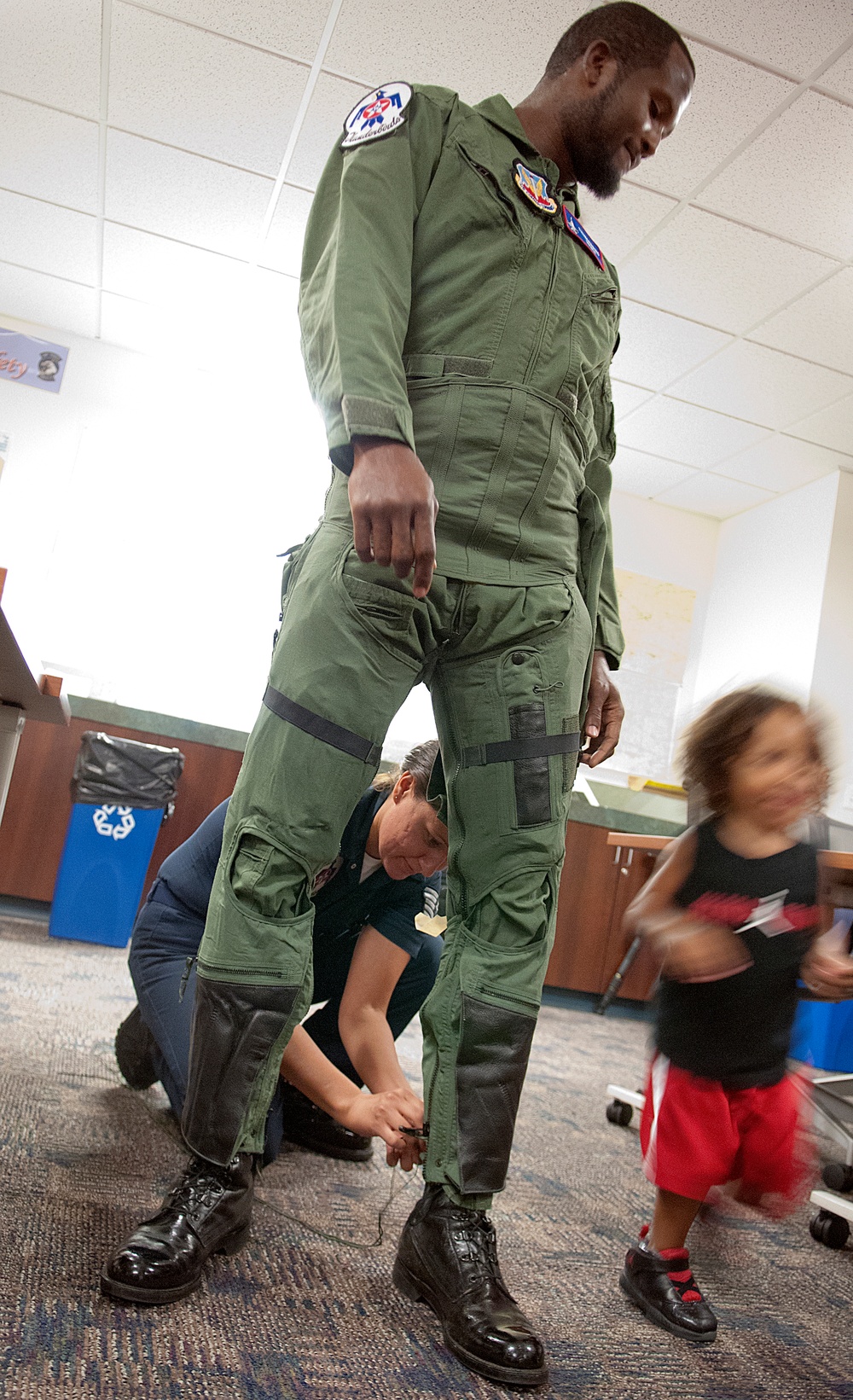 Champ Bailey flies with the Thunderbirds