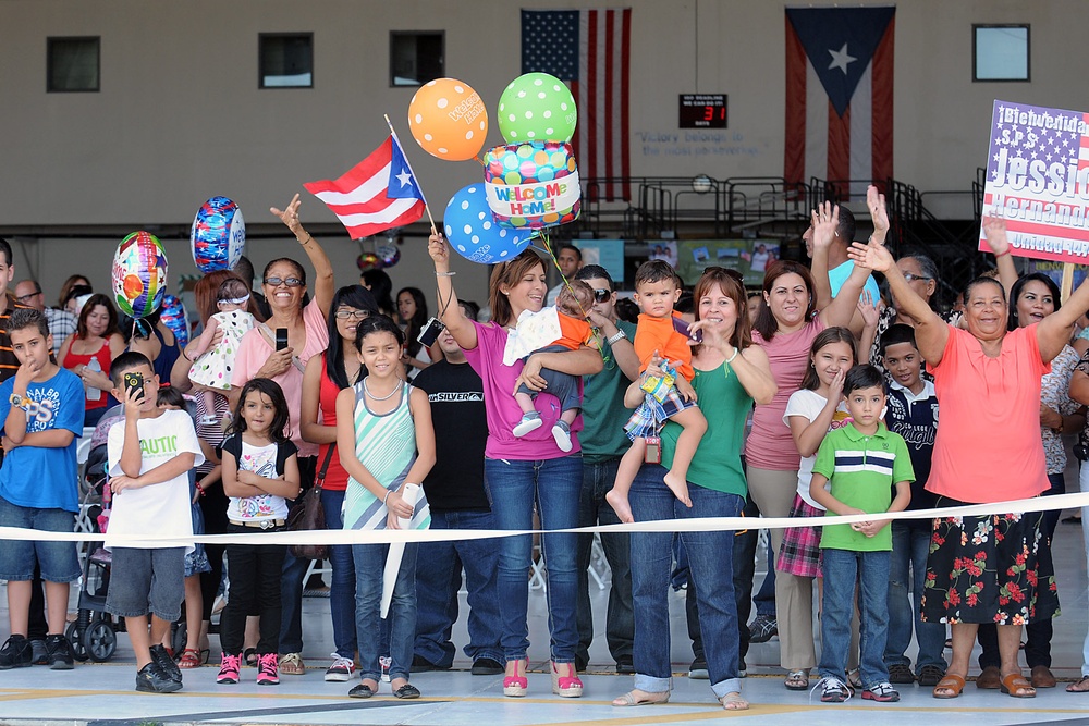 1473rd Quartermaster Company returns home, mission accomplished!