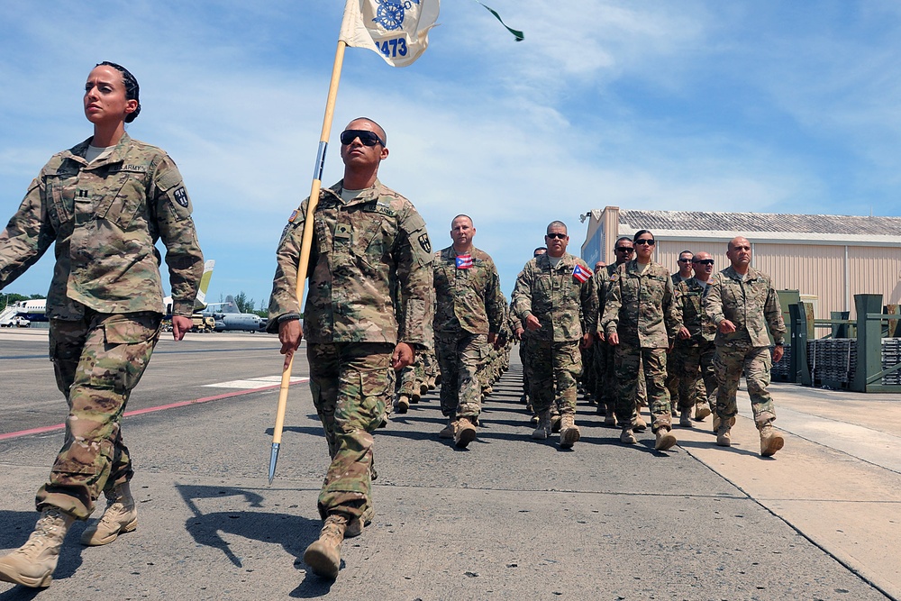 1473rd Quartermaster Company returns home, mission accomplished!