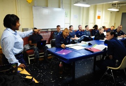 USS Tortuga offers college courses to sailors while deployed
