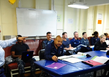 USS Tortuga offers college courses to sailors while deployed