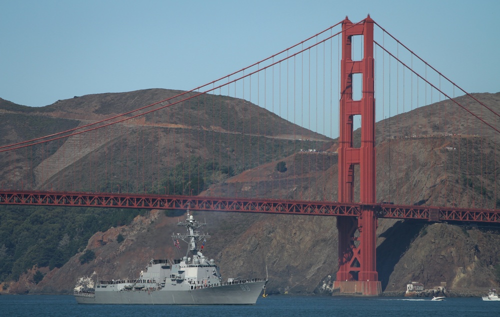 Fleet Week’s Parade of Ships lands in San Francisco Bay
