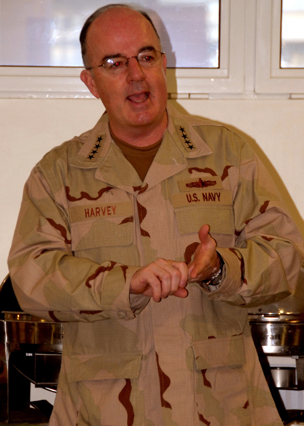 Speaking to individual augmentee sailors
