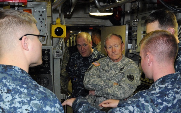 Dempsey tours USS Maine