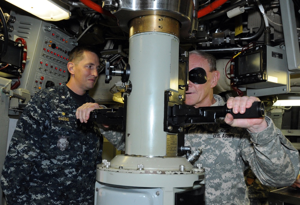 Dempsey tours USS Maine
