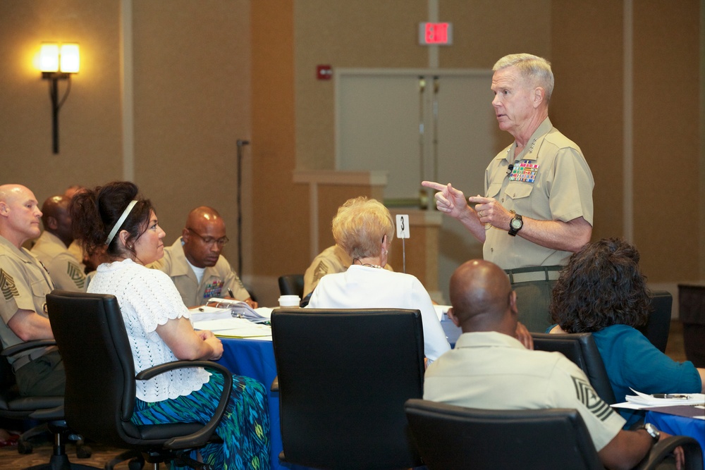 Amos attends Sergeants Major Symposium