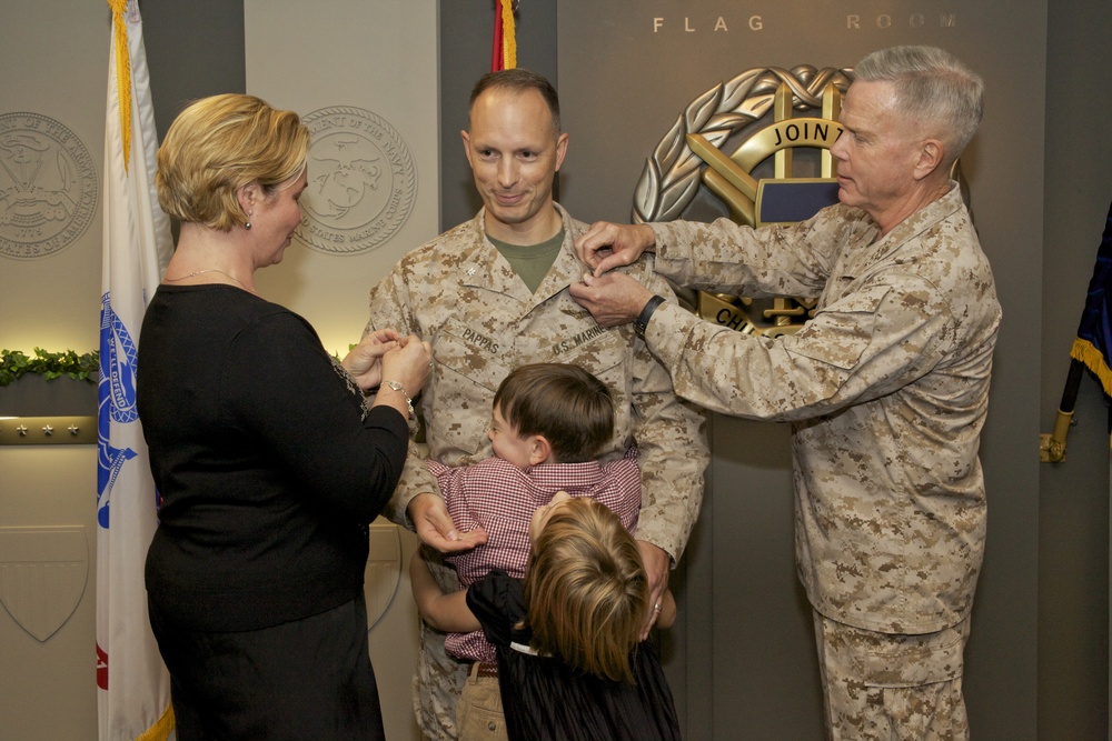 Pappas III promoted to colonel at Pentagon ceremony