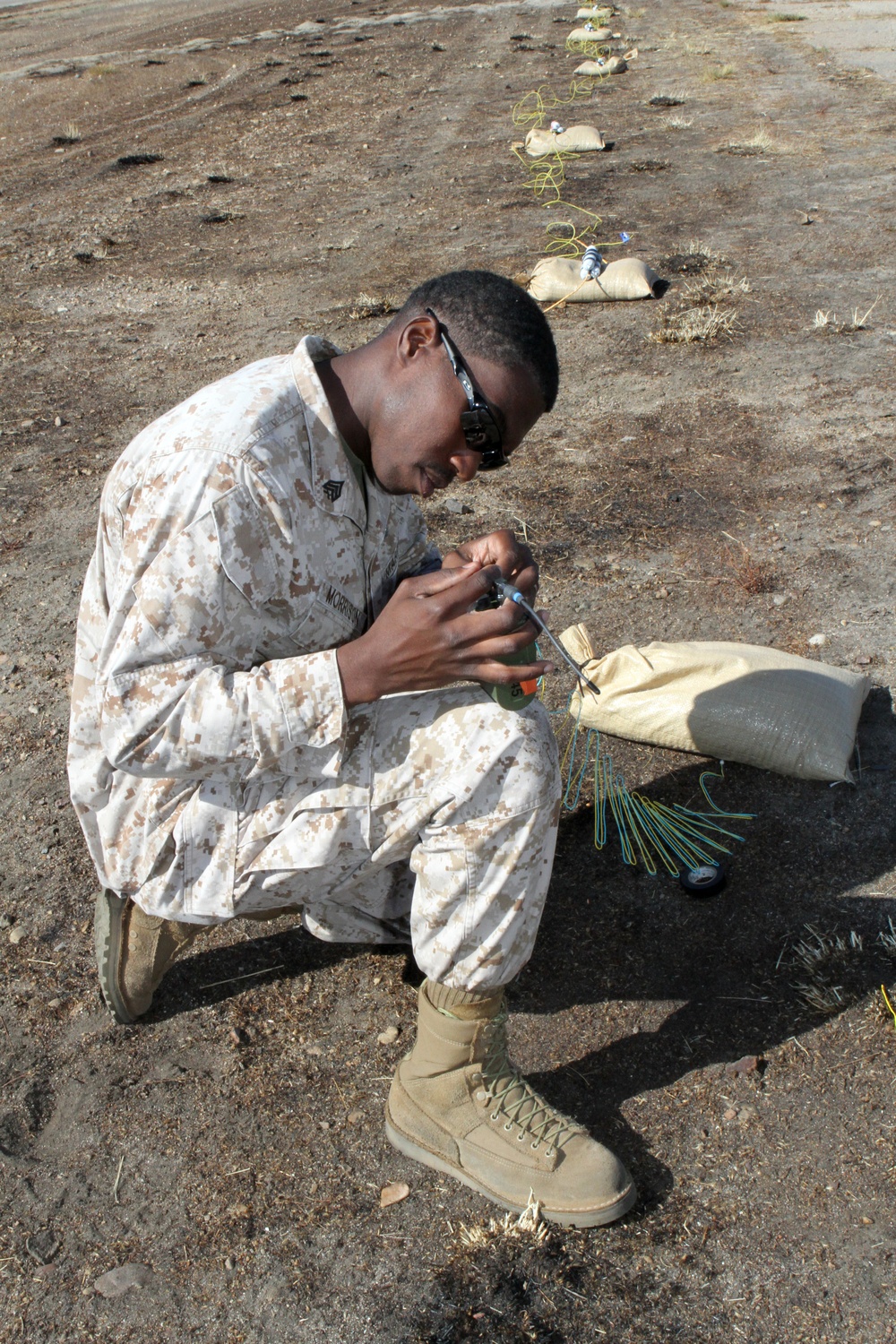 EOD Marines prepare for flight line ignition during Miramar Air Show