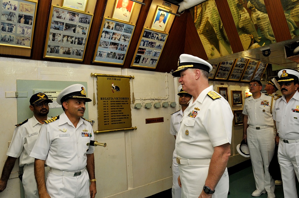 CNO visits INS Viraat