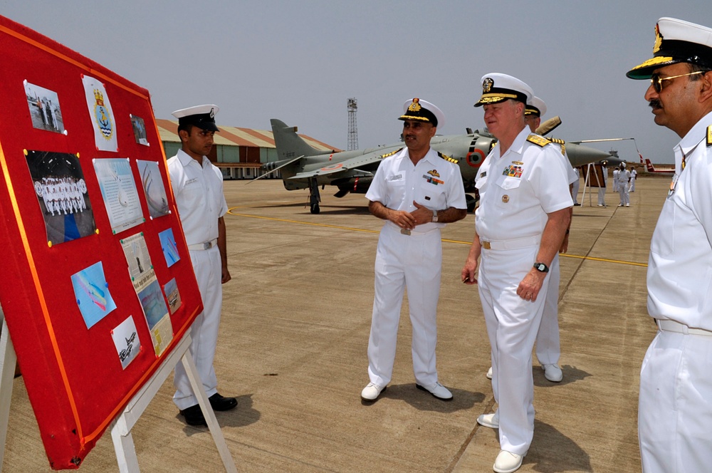 CNO visits Indian Naval Station Hansa