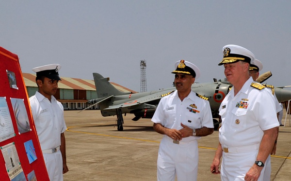 CNO visits Indian Naval Station Hansa