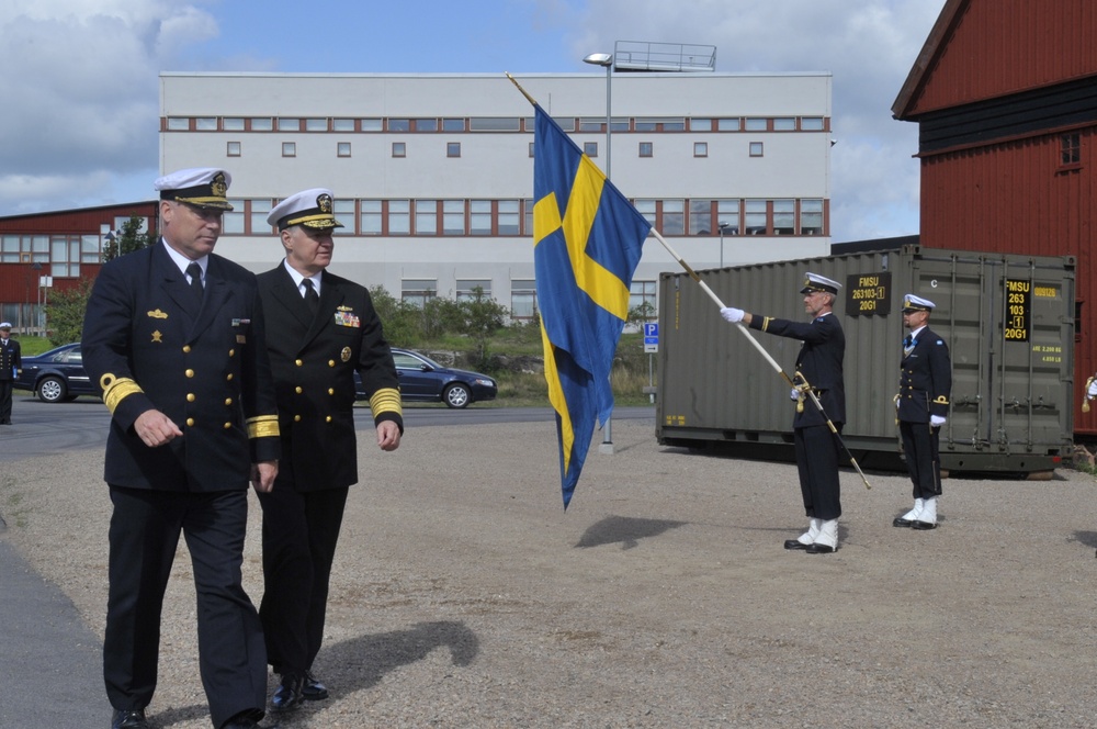 CNO visits Royal Swedish Navy