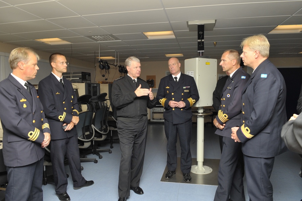 CNO visits Royal Swedish Navy