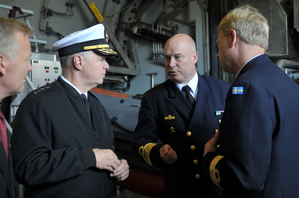 CNO visits Royal Swedish Navy