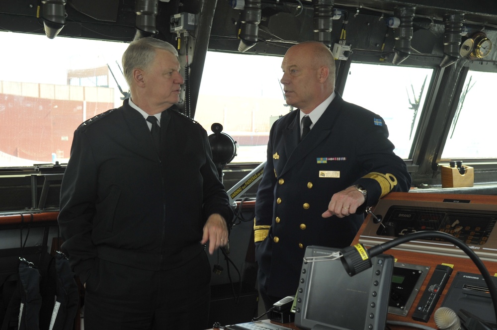 CNO visits Royal Swedish Navy