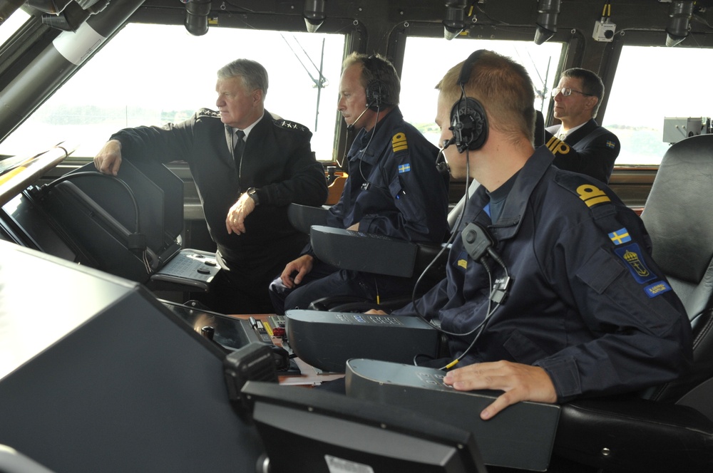 CNO visits Royal Swedish Navy