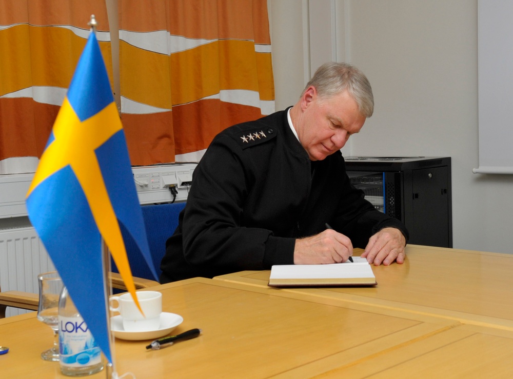 CNO visits Royal Swedish Navy