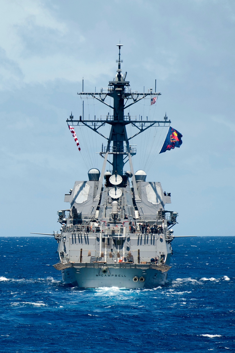 USS McCampbell transits South China Sea