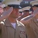 San Francisco Fleet Week military members salute at 49ers game