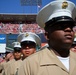 San Francisco Fleet Week military members salute at 49ers game