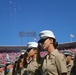 San Francisco Fleet Week military members salute at 49ers game