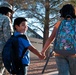 SAMC soldiers walk children to school, promote safety